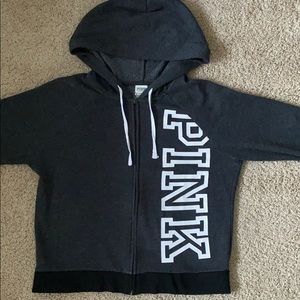Pink Victoria’s Secret dark gray jacket